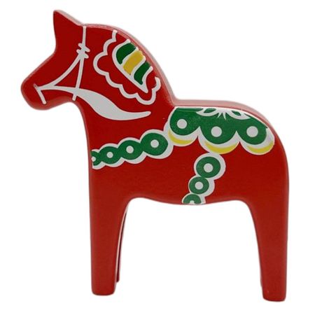 фигурка MAXIJOY Лошадь 12х2,5х12,7см дерево красный