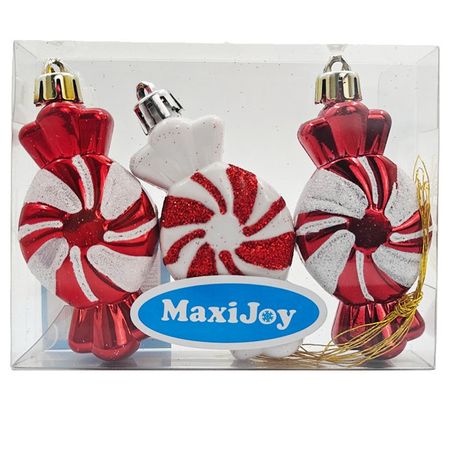 набор подвесок MAXIJOY Конфеты 3шт 6см пластик