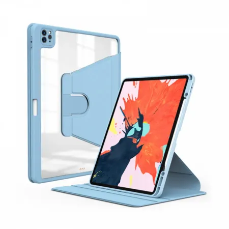 Чехол-книжка WiWU Waltz Rotative Case для Apple iPad mini 6/mini 7, с подставкой и отделением под стилус (голубой)