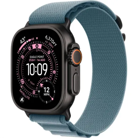 Смарт-часы Apple Watch Ultra 3 49mm Black Titanium Case with Light Blue Alpine Loop (M)