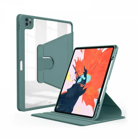 Чехол-книжка WiWU Waltz Rotative Case для Apple iPad mini 6/mini 7, с подставкой и отделением под стилус (зеленый)