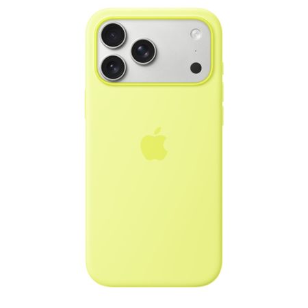 Чехол-накладка Apple Silicone Case Series with MagSafe/Camera Control для iPhone 17 Pro Max (Neon Yellow)