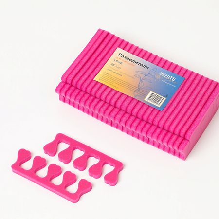 Разделители для пальцев WHITE LINE Разделители для пальцев ног пенополиэтилен LOVE