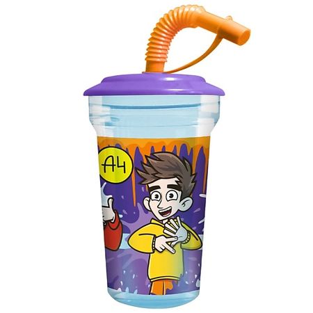 Стакан ND PLAY Стакан с трубочкой «Влад А4», дизайн 2