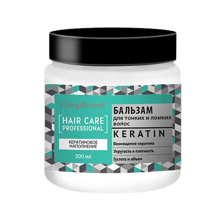 Бальзам для волос COMPLIMENT Бальзам  для тонких и ломких волос Keratin