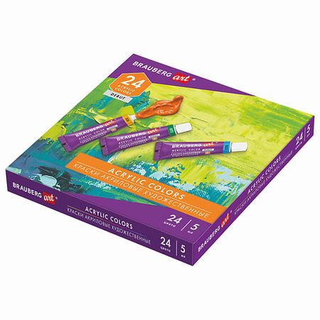 Краски BRAUBERG Краски акриловые художественные ART DEBUT