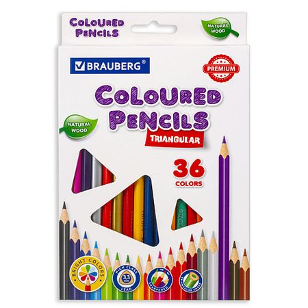 Набор карандашей BRAUBERG Карандаши цветные PREMIUM