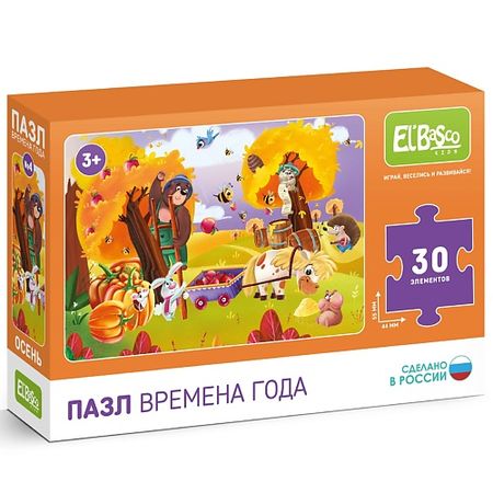 Настольная игра EL'BASCO Пазл детский 27х20 см Времена года Осень