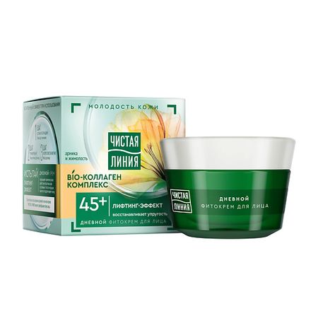 Крем для лица ЧИСТАЯ ЛИНИЯ Крем Дневной Арника/Жимолость от 45 лет
