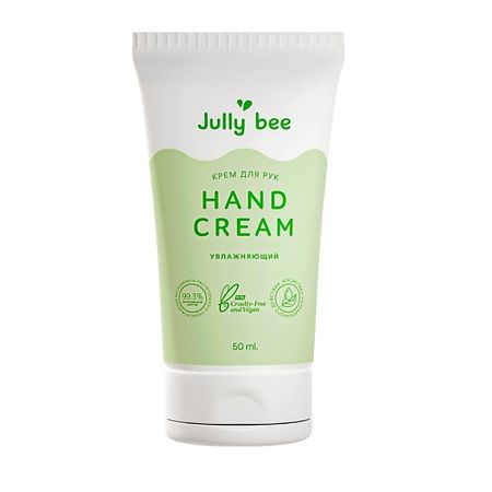 Крем для рук JULLY BEE Крем для рук увлажняющий с эфирными маслами черного перца, лемонграсса, ванили Hand Cream