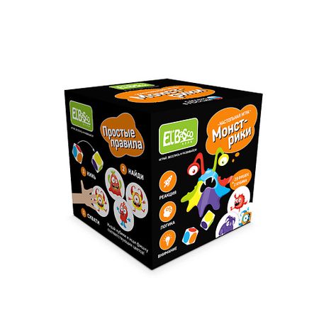 Настольная игра EL'BASCO Настольная игра  для детей с кубиком Монстрики
