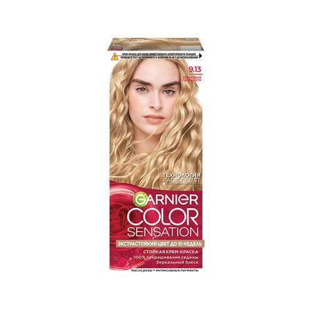 Краска для волос GARNIER COLOR SENSATION тон 9.13 Кремовый Перламутр попсокет сердце перламутр пвх 12 18031 202505 s67