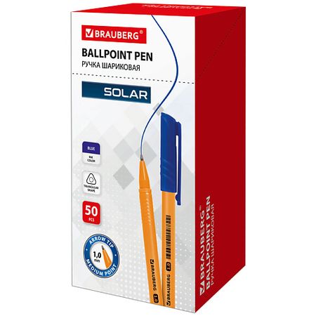 Набор ручек BRAUBERG Набор ручек шариковых SOLAR стержень для шариковых ручек d1 1 0 мм kaweco