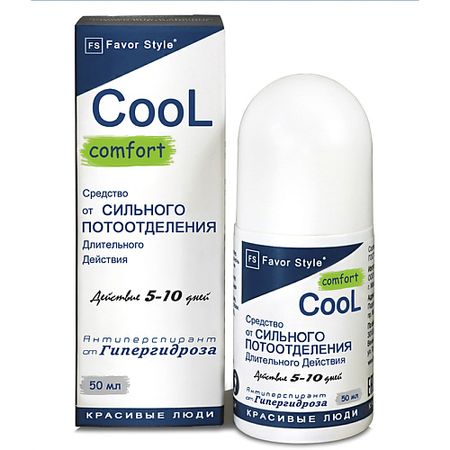 Дезодорант-ролик FAVOR STYLE Дезодорант - Антиперспирант COOL Сomfort 7 дней