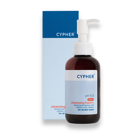 Гель для умывания CYPHER Гель для умывания лица Cleansing foam+ шариковый пластилин модели puzzle foam фиолетовый