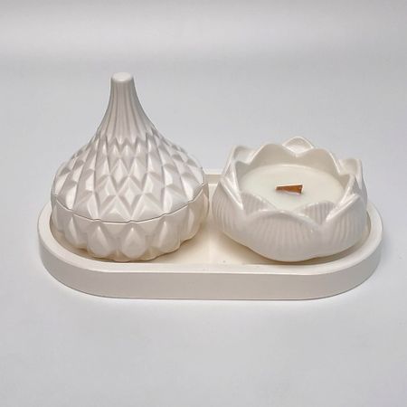 Набор декоративных свечей SIMVOLASTRO Набор интерьерных ароматических свечей Зеленое манго