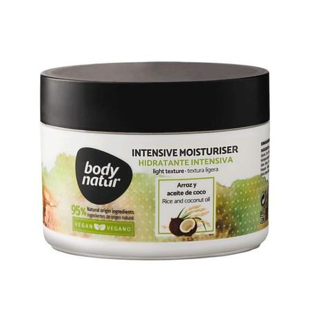 Масло для тела BODY NATUR Масло для тела рис и кокосовое масло Body Butter Manteca Corporal