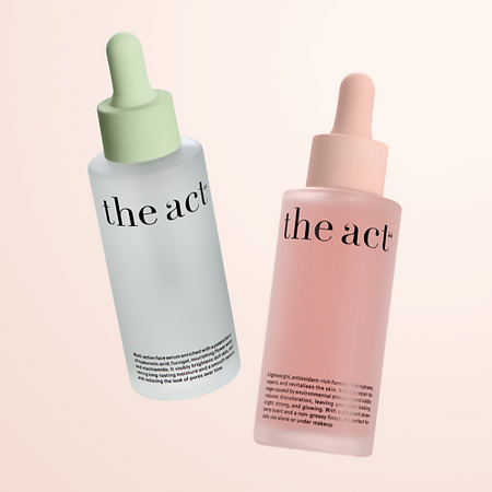 Сыворотка для лица THE ACT Набор сыворотки для лица увлажняющая и для сияния кожи