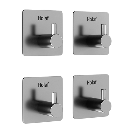 Крючок HOLAF Крючки самоклеящиеся настенные, 4 шт.