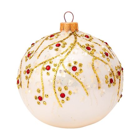 шар КОЛОМЕЕВ Княжеский 100мм серия ВС стекло белый