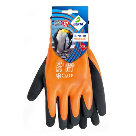 перчатки утепленные БЕРТА 2131 размер 11 полиакрил с латексным покрытием