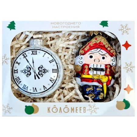 набор подвесок КОЛОМЕЕВ Сказка 8 7,5см 9см 2шт стекло мультиколор