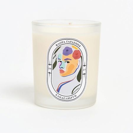 Свеча ароматическая КАНДЕЛЯБРУМ Ароматическая свеча Флора Гардения