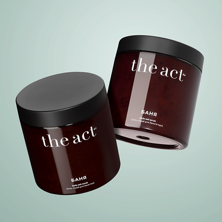 Скраб для тела THE ACT Скраб-соль для тела бани и сауны , набор