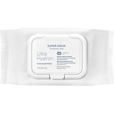 Салфетки для снятия макияжа MISSHA Салфетки для снятия макияжа Super Aqua Ultra Hyalron