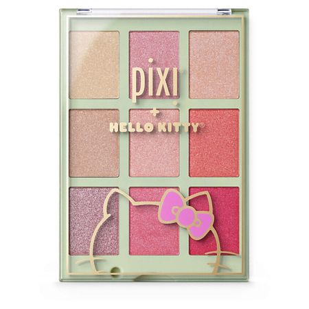 Хайлайтер для лица PIXI Хайлайтер и румяна в палетке Hello Kitty Chrome Glow