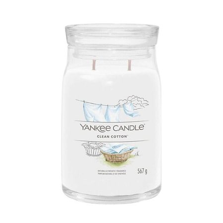 Свеча ароматическая YANKEE CANDLE Ароматическая свеча Clean Cotton