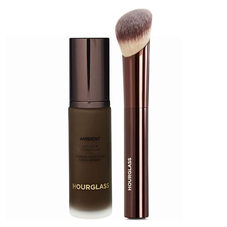 Набор средств для лица HOURGLASS Набор для лица Тональная основа Soft Glow + Кисть