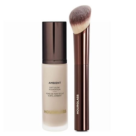 Набор средств для лица HOURGLASS Набор для лица Тональная основа Soft Glow + Кисть