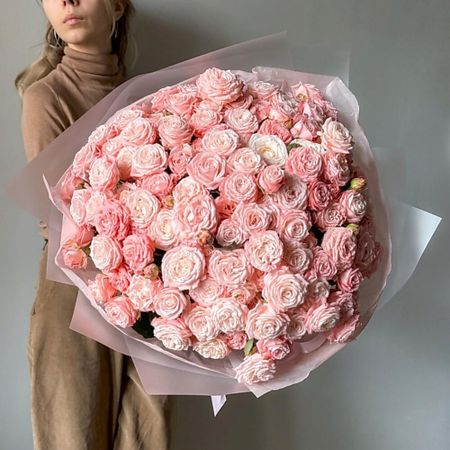 Букет живых цветов VERESK Большой букет из розовых пионовидных роз. Veresk 327 джефф эбботт большой куш