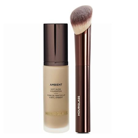 Набор средств для лица HOURGLASS Набор для лица Тональная основа Soft Glow + Кисть