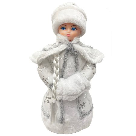 фигура новогодняя КОЛОМЕЕВ Снегурочка 35см белый