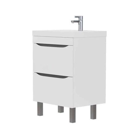тумба с раковиной напольная ЭКВИЛ Prime 60см белая