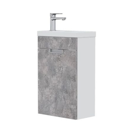 тумба с раковиной подвесная ЭКВИЛ Vario 40см бетон людмила владимировна соколова открытия и изобретения энциклопедия