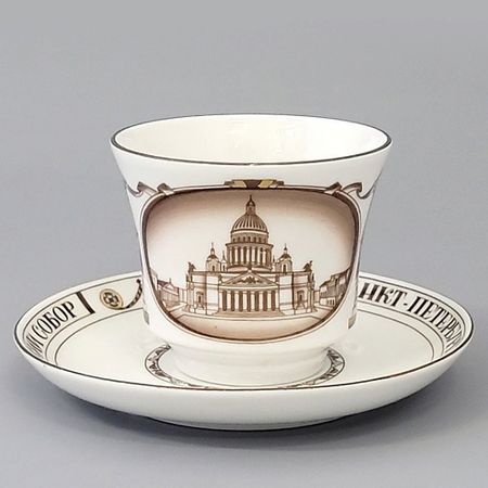 Набор посуды ИМПЕРАТОРСКИЙ ФАРФОРОВЫЙ ЗАВОД Чашка с блюдцем чайная 