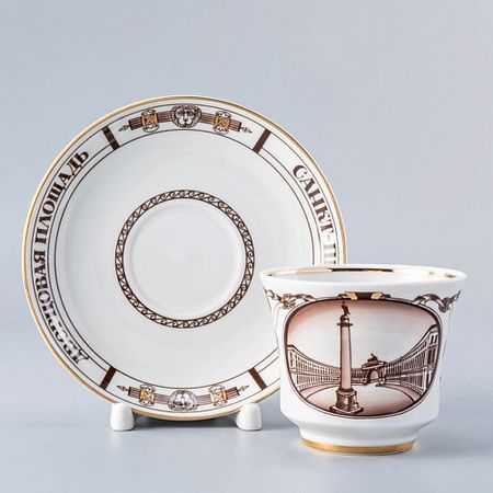 Набор посуды ИМПЕРАТОРСКИЙ ФАРФОРОВЫЙ ЗАВОД Чашка с блюдцем чайная 