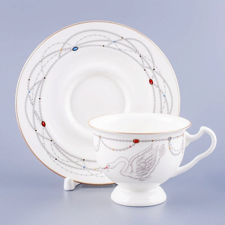 Набор посуды ИМПЕРАТОРСКИЙ ФАРФОРОВЫЙ ЗАВОД Чашка с блюдцем чайная 