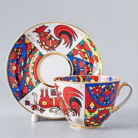 Набор посуды ИМПЕРАТОРСКИЙ ФАРФОРОВЫЙ ЗАВОД Чашка с блюдцем чайная  