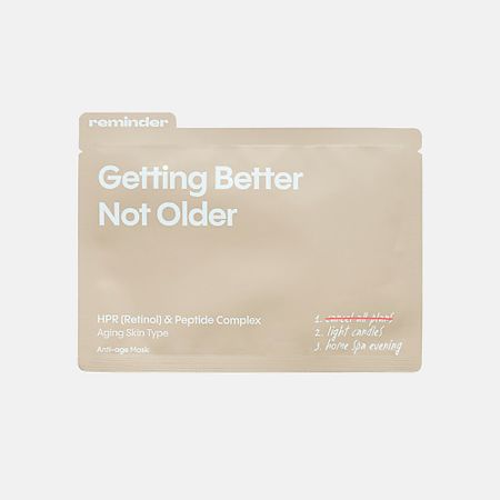 Маска для лица REMINDER Антивозрастная маска с производным ретинола (HPR) и пептидным комплексом