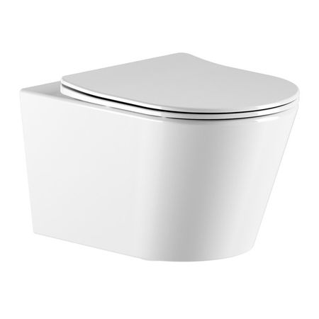 унитаз подвесной VITARTA Dvin безободковый микролифт белый