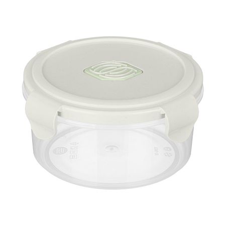 контейнер для продуктов PHIBO Eco Style 0,55л 13,7х13,7х6,9см 4 замка круглый с клапаном пластик