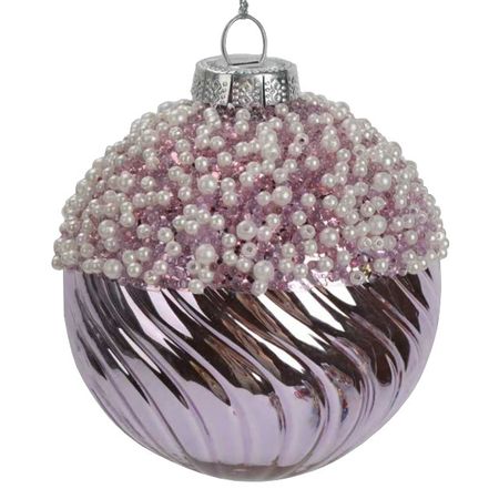 шар MAXIJOY 80мм стекло розовый