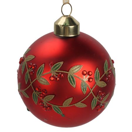 шар MAXIJOY 80мм стекло красный