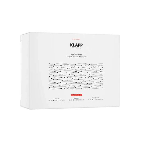 Набор средств для лица KLAPP COSMETICS Набор Hyaluronic Triple Action Moisture: крем + сыворотка + бустер