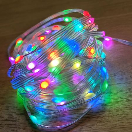 гирлянда MAXIJOY 10м 100LED лента с диодами мульти свет