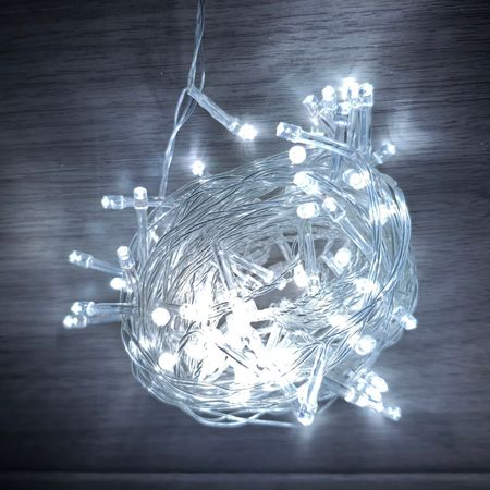 гирлянда MAXIJOY 5м 100LED холодный белый свет